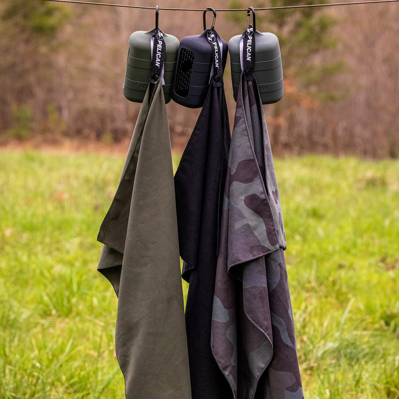 Case-Mate Pelican Outdoor - Multi-Use Towel with Carry Case - Ultra Absorbent Microfiber - Shadow Camo - View 6 of 6