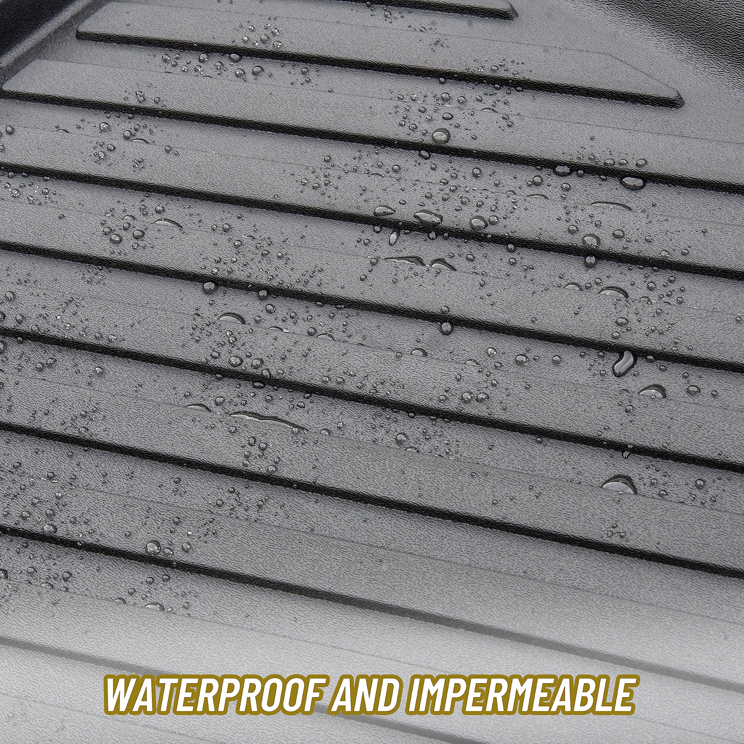 SAUTVS SAUTVS Floor Mats for Can Am Defender, TPE Front Row Floor Liners All Weather Protection Slush Mats for Can-Am Defender Defender MAX HD5 HD8 HD10 - View 5 of 9