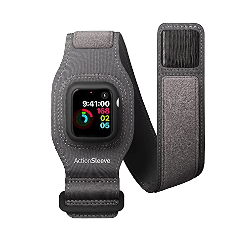 Upgrade Your Workout: Twelve South ActionSleeve 2 for Apple Watch 40mm - Protective Armband for Sports (Grey)
