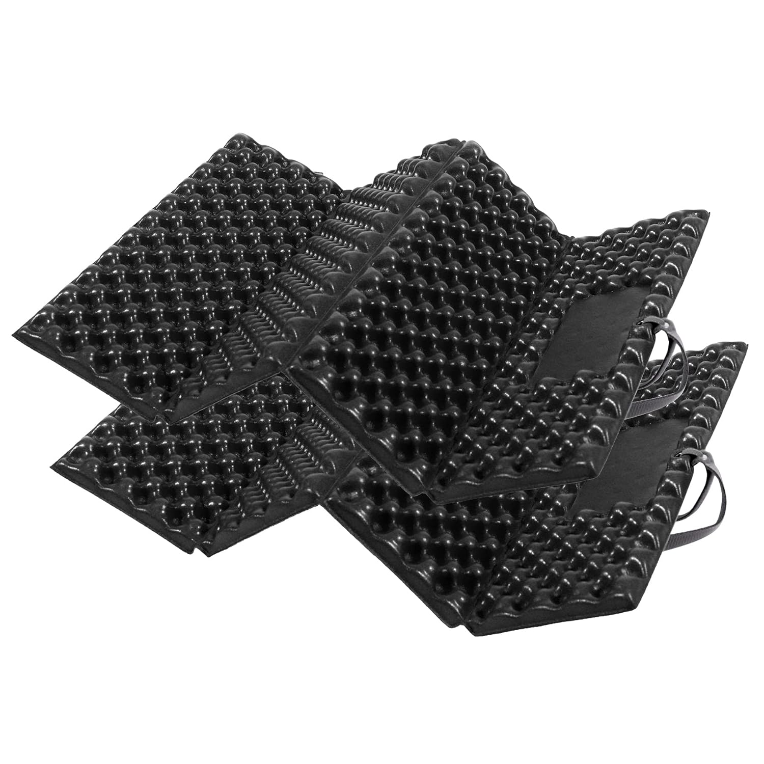 REDCAMP REDCAMP Ultralight Foam Backpacking Sit Pad 2pcs for Outdoor Camping and Stadium Use Black