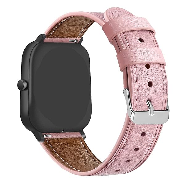 E ECSEM E ECSEM Floral Printed Leather Replacement Wrist Strap for iTouch Air 3 and Sport Bands for Women Men 40mm Pink - View 4 of 7