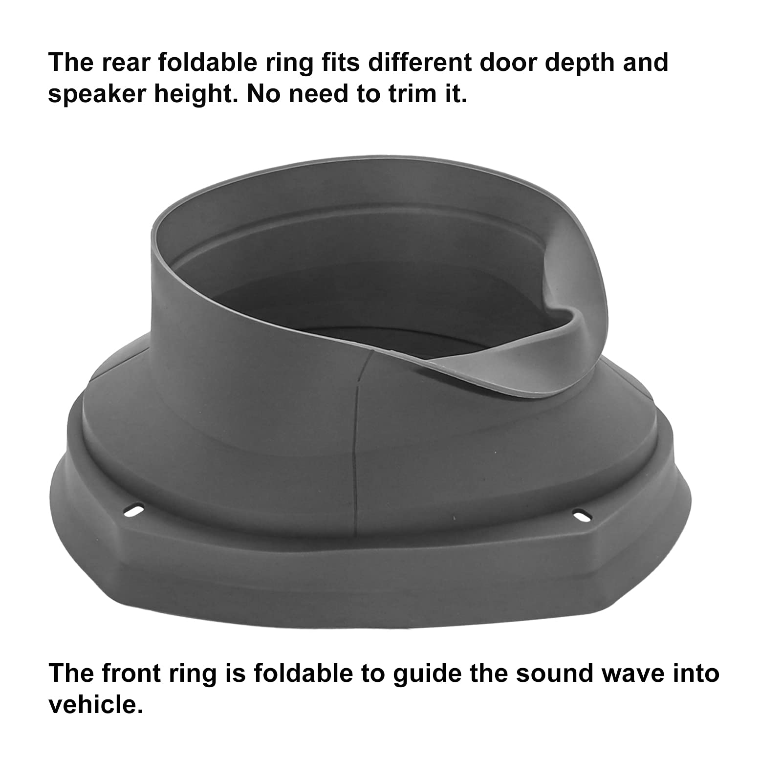 RECOIL Recoil SPB69 Foldable Silicone 6X9 Car Speaker Baffle Kits with Foam for Sound Quality and Protection One Pair - View 4 of 7