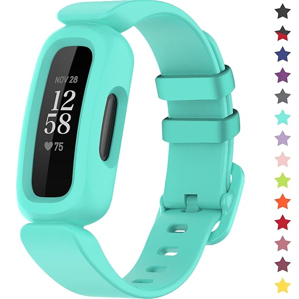 TopPerfekt TopPerfekt Lake Blue Silicone Bands for Fitbit Ace 3 - Waterproof Kids' Sports Watch Strap Replacement - View 2 of 8