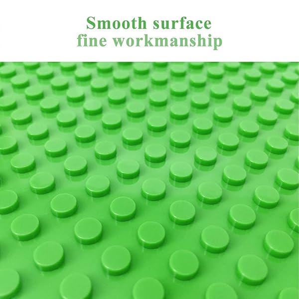 JNZong JNZong Classic Baseplates for Building Bricks 10x10 Pack of 6 Green Compatible with Major Brands - View 4 of 8