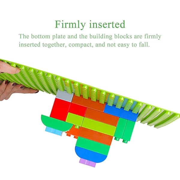 JNZong JNZong Classic Baseplates for Building Bricks 10x10 Pack of 6 Green Compatible with Major Brands - View 7 of 8