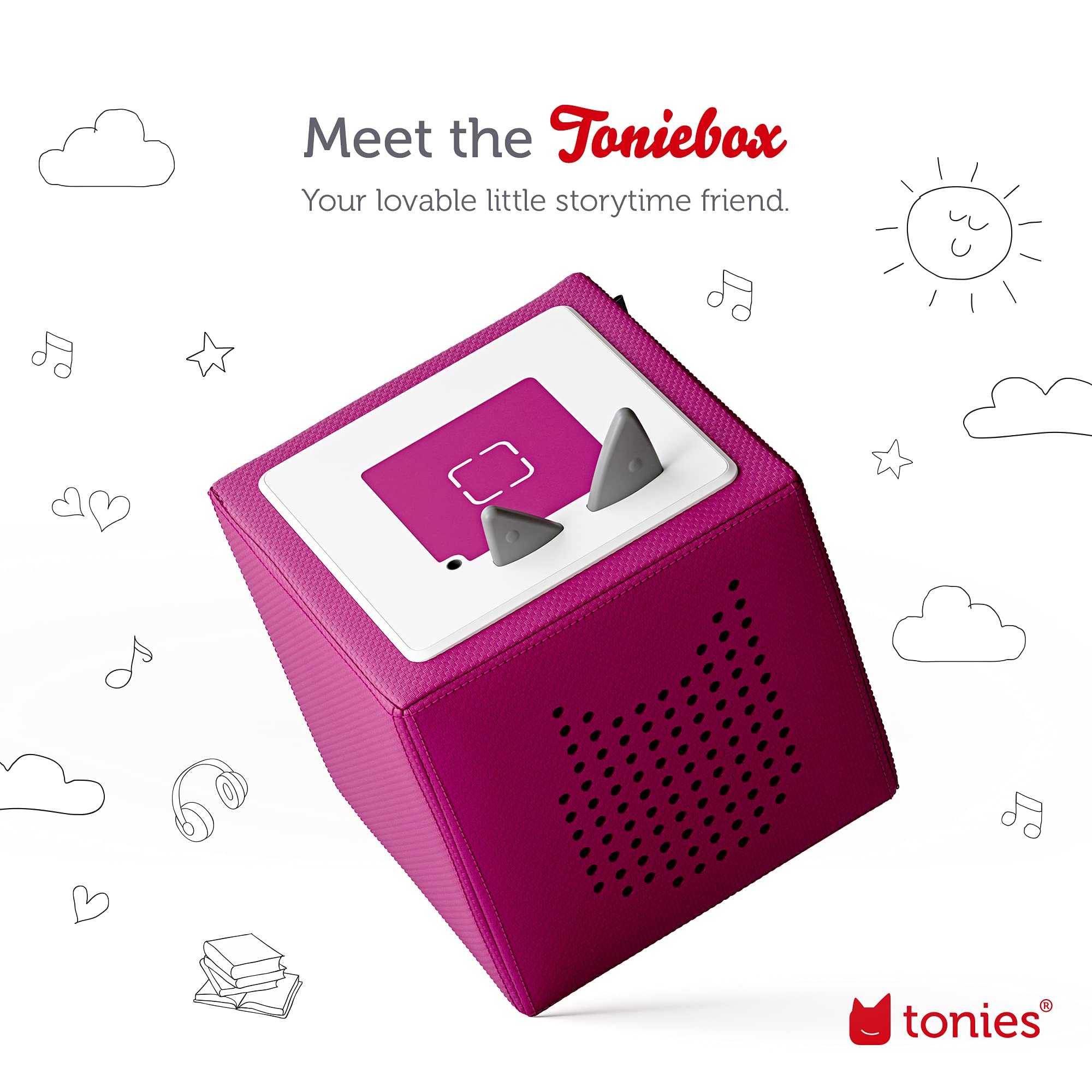 Tonies Toniebox Audio Player Starter Set with Playtime Puppy for Kids - Purple Huggable Learning and Fun - View 2 of 9