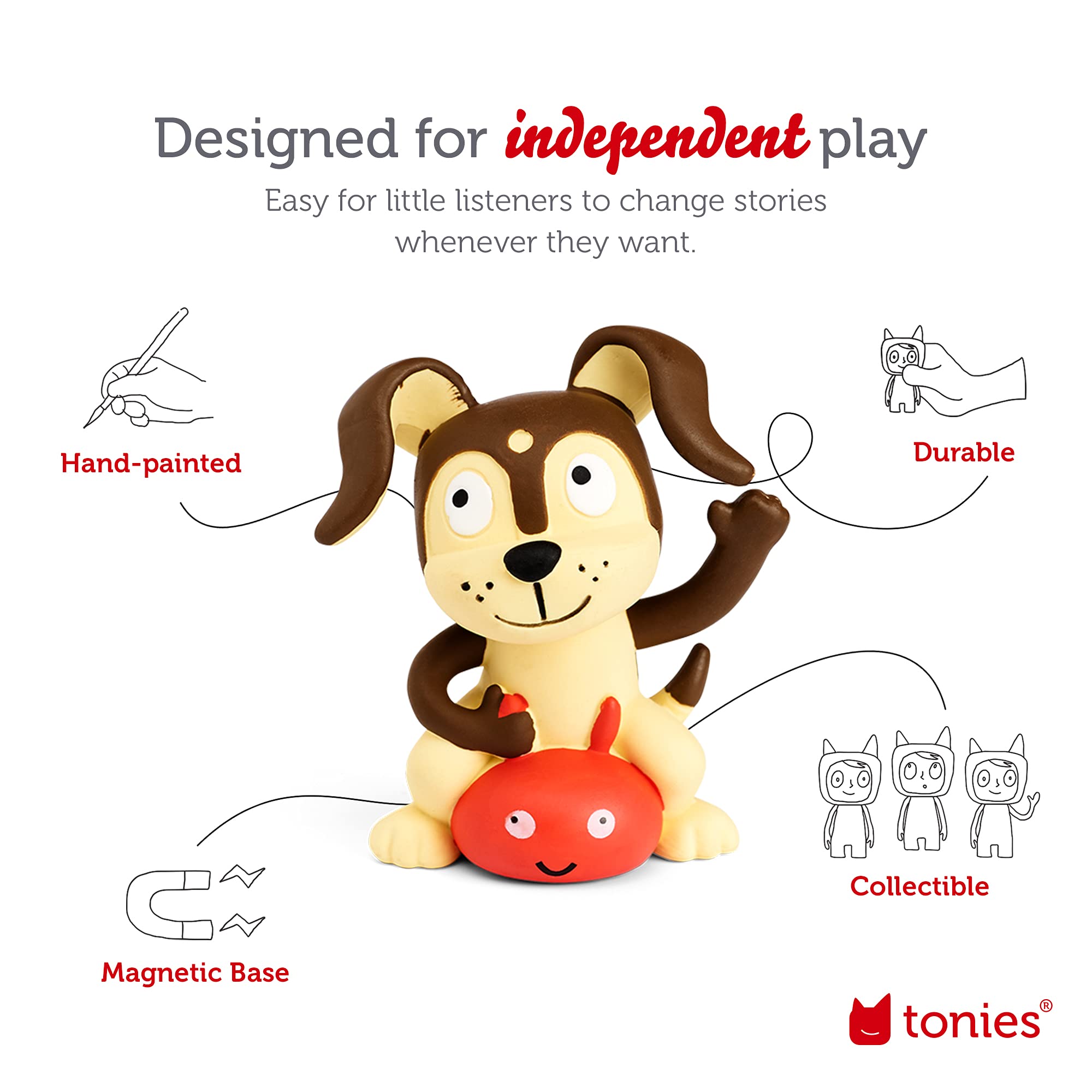Tonies Toniebox Audio Player Starter Set with Playtime Puppy for Kids - Purple Huggable Learning and Fun - View 6 of 9