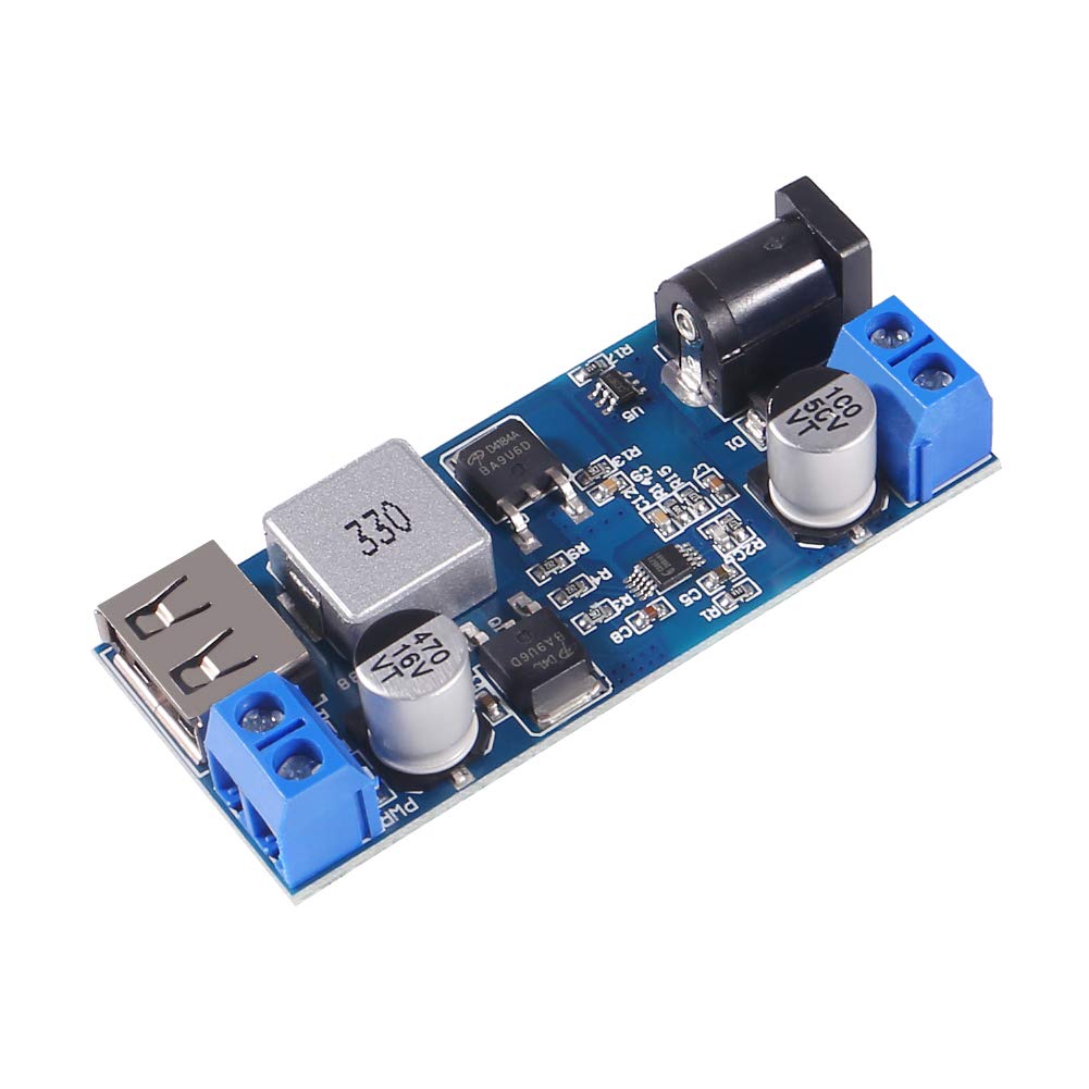 ACEIRMC ACEIRMC 2pcs Buck Converter 12v to 5v 5A USB Voltage Regulator DC 9V-36V Step Down to DC 5V-5.3V 5.2V 3.5-6A Volt Transformer Power Supply Module for - View 5 of 6