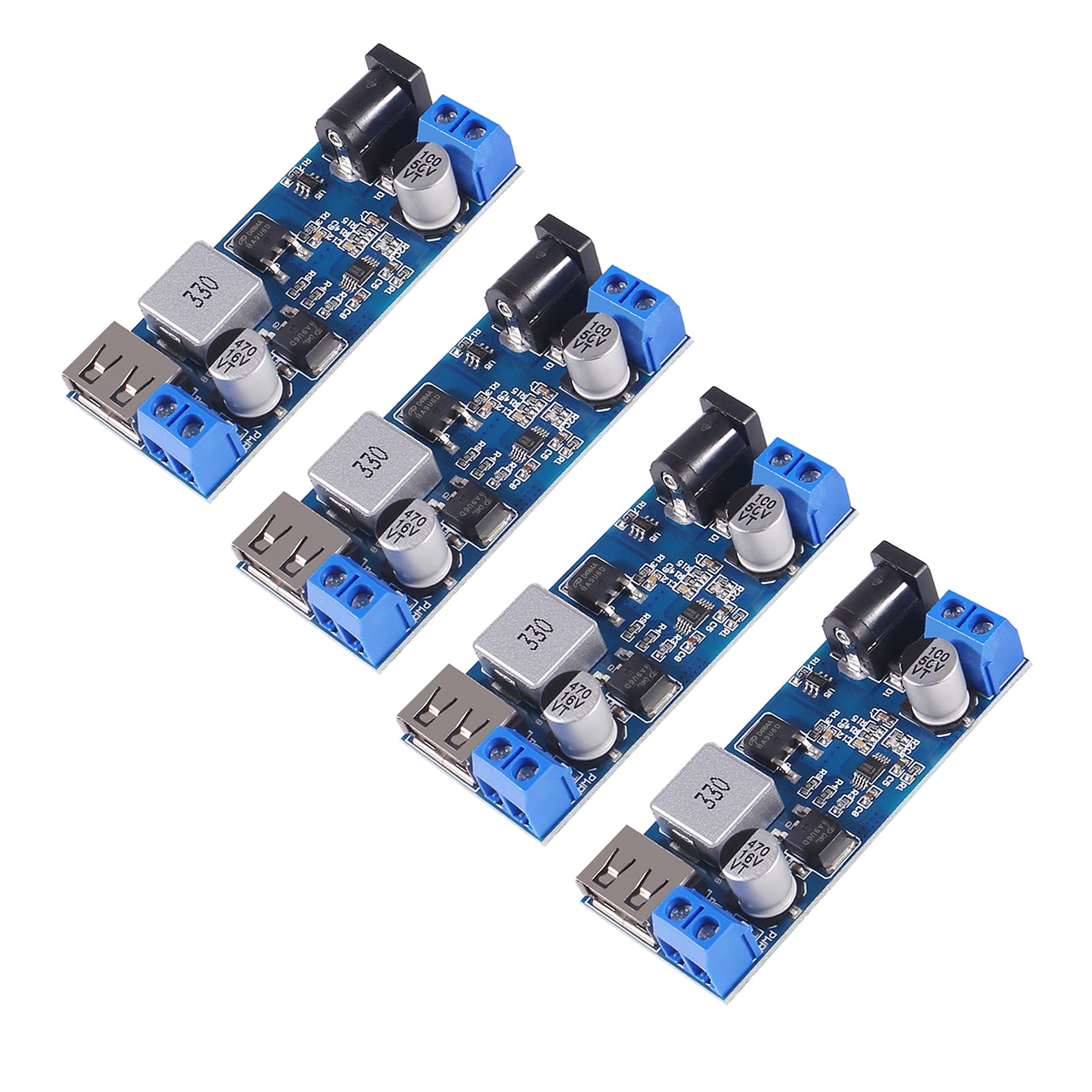 ACEIRMC 2pcs Buck Converter 12v to 5v 5A USB Voltage Regulator DC 9V-36V Step Down to DC 5V-5.3V 5.2V 3.5-6A Volt Transformer Power Supply Module for