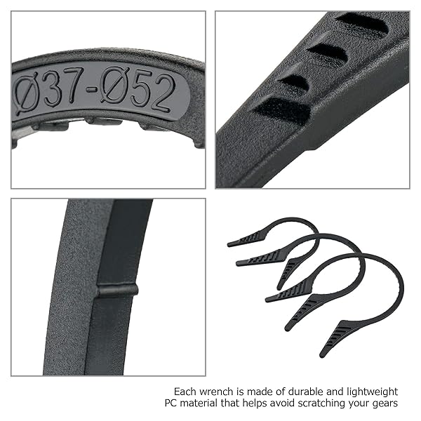 PROfezzion PROfezzion Camera Lens Filter Wrench Kit 3-Pack for 37-95mm Filters Compatible with Canon Nikon Sony Fujifilm Olympus Pentax - View 4 of 9