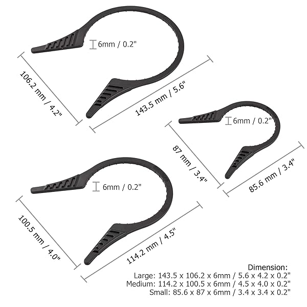 PROfezzion PROfezzion Camera Lens Filter Wrench Kit 3-Pack for 37-95mm Filters Compatible with Canon Nikon Sony Fujifilm Olympus Pentax - View 7 of 9