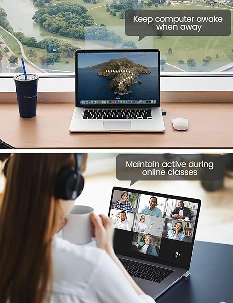 Vaydeer VAYDEER Tiny Mouse Jiggler USB Port Mouse Mover Multi-Track Driver Free Plug and Play with ON Off Switch - View 8 of 8