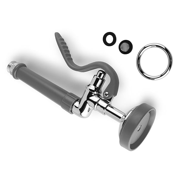 MSTJRY MSTJRY Commercial Sink Sprayer Pre Rinse Spray Valve High Pressure 1.42 GPM Replacement Kit Polished Chrome - View 8 of 9
