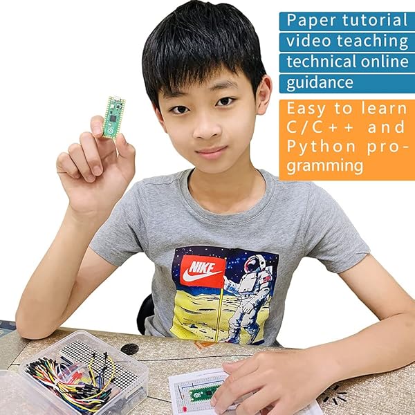 GeeekPi GeeekPi Raspberry Pi Pico Starter Kit with Breadboard LCD Display and Servo for Beginners and Software Engineers - View 3 of 8