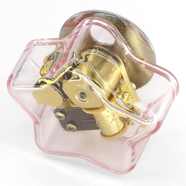 SOFTALK SOFTALK Acrylic Music Box Clockwork Creative Musical Box Beautiful Melody for Christmas Birthday Valentine's Day Gifts - View 2 of 6