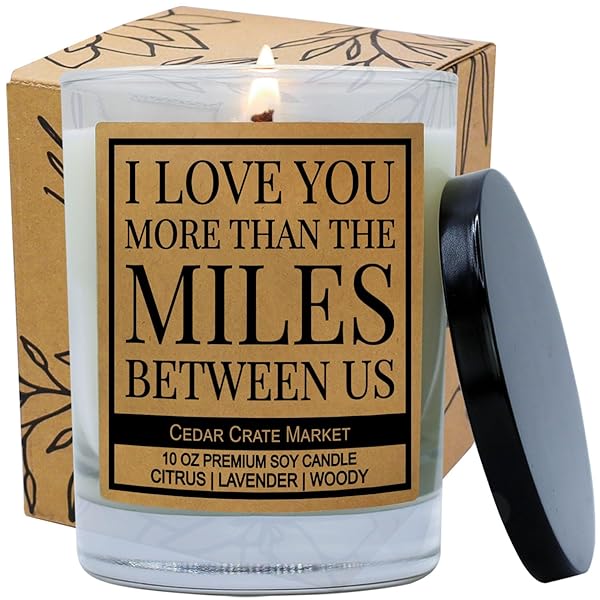 CEDAR CRATE MARKET I Love You More Than Funny Candles Unique Gifts for Women Hand Poured in USA Perfect for Birthdays Friends Moms BFFs and Girlfriends