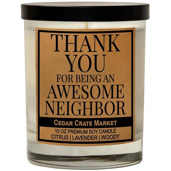 Housewarming Gifts Scented Candles for Neighbors Perfect for Birthdays Thanksgiving and Christmas