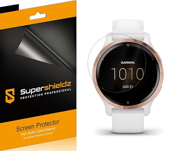 Supershieldz Supershieldz 3 Pack Garmin Venu 2S Screen Protector Full Coverage High Definition Clear Shield TPU