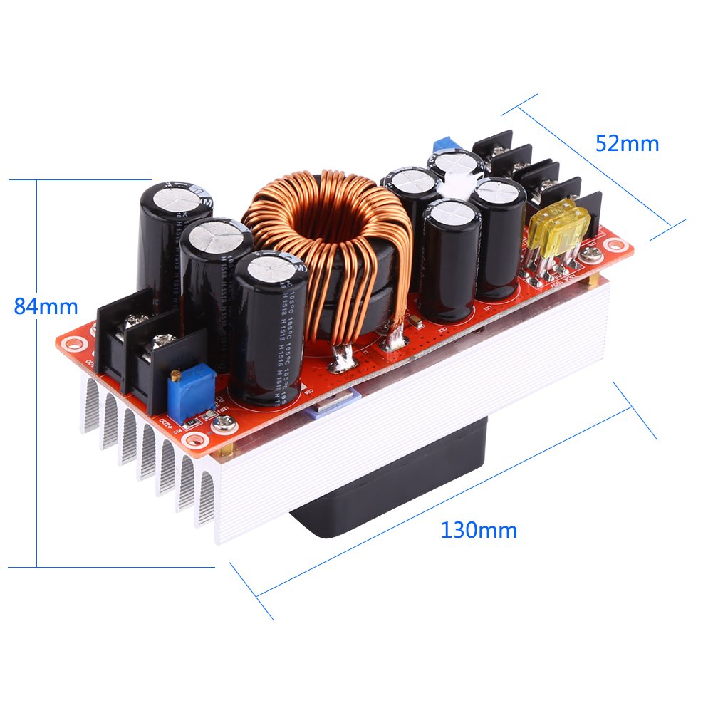 Yunir Yunir 1500W 30A DC-DC Boost Converter Step Up Power Module Voltage Regulator Input DC10V-60V Output 12V-90V CE Certified - View 6 of 9