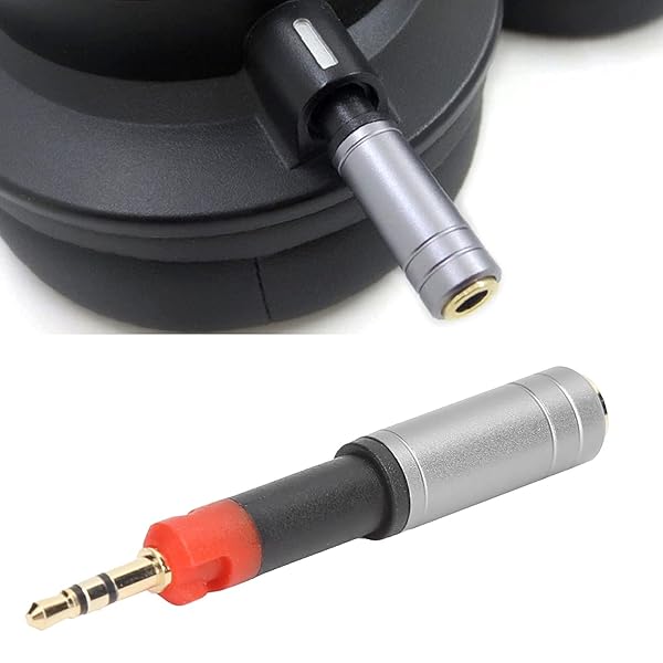 ASHATA ASHATA 2.5mm Male to 3.5mm Female Headphone Adapter - High-Quality Auxiliary Connector - View 2 of 9
