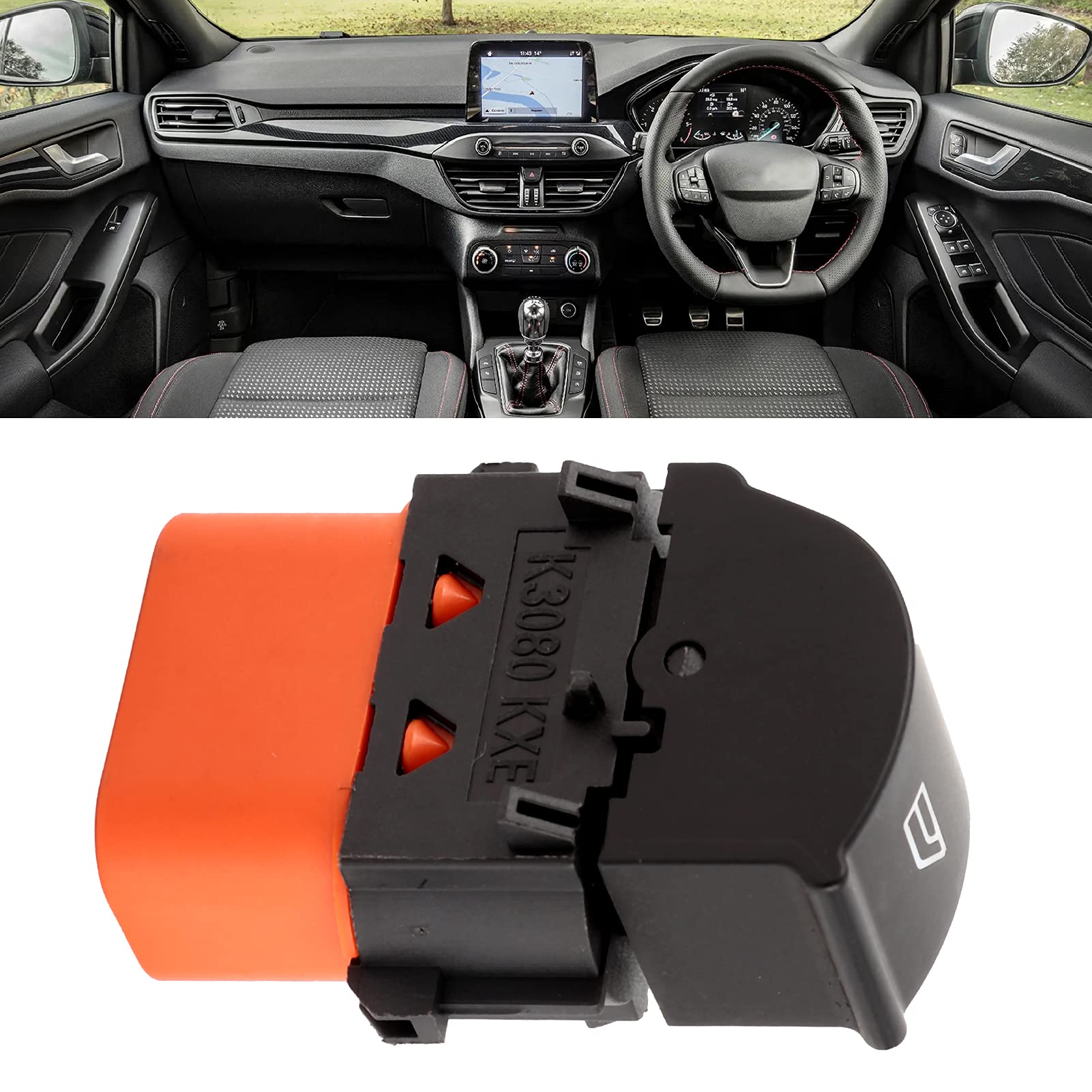 Qiilu Car Window Switch, Power Window Lifter Control Switch BM5Z14529A Fit for Ford Escape for Focus Transit Connect - View 2 of 8