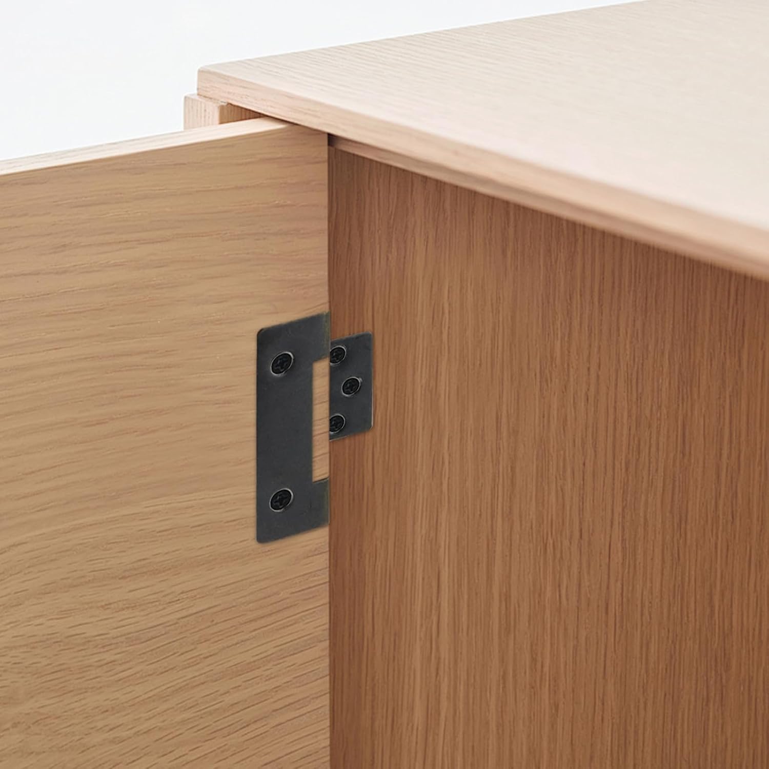 Antrader Antrader 6 Pcs Bronze Full Inset Partial Wrap Cabinet Hinges 3.5-inch Semi-Wraparound Cover Hinges Long Axis Tip Hinge - View 5 of 6