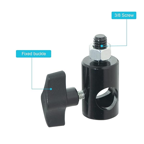 WELLMAKING WELLMAKING 2PCS Rapid Adapter 3/8 Inch Screw DSLR Mount Bracket Multi Functional Photography Accessory for Light Stand and Boom Arm - View 5 of 8