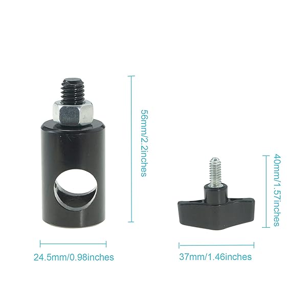 WELLMAKING WELLMAKING 2PCS Rapid Adapter 3/8 Inch Screw DSLR Mount Bracket Multi Functional Photography Accessory for Light Stand and Boom Arm - View 7 of 8