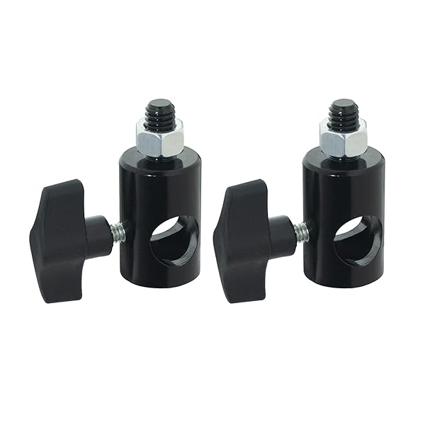 WELLMAKING WELLMAKING 2PCS Rapid Adapter 3/8 Inch Screw DSLR Mount Bracket Multi Functional Photography Accessory for Light Stand and Boom Arm - View 2 of 8