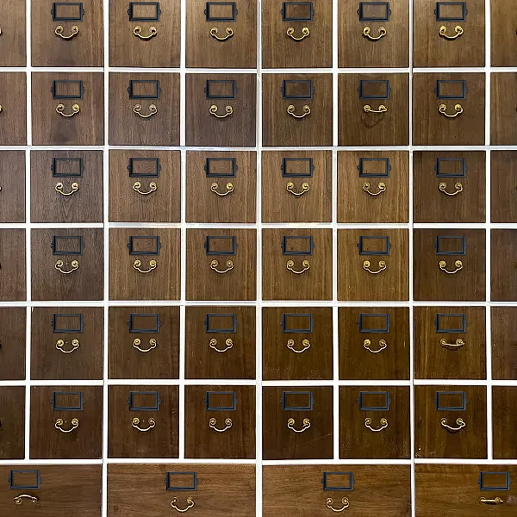 Antrader Antrader 6 Pcs 3.3" x 1.8" Office Label Holder, Metal Label Frame, Matte Black, with Screws - View 4 of 6