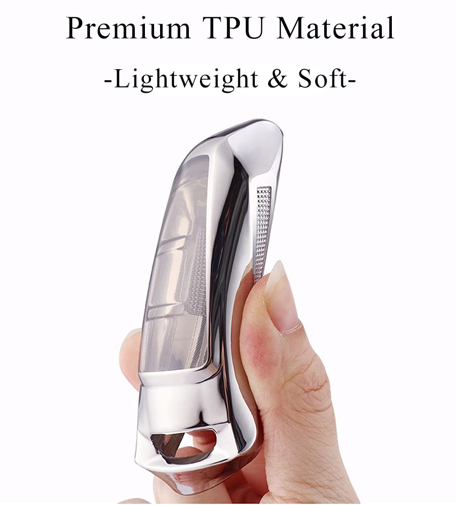 SANRILY SANRILY 3 4 5 6 Button for Dodge Ram Key Fob Cover Compatible with 2019 2020 2021 Ram 1500 3500 2500 Keyless Soft TPU Full Protection Key Case Blue - View 6 of 8