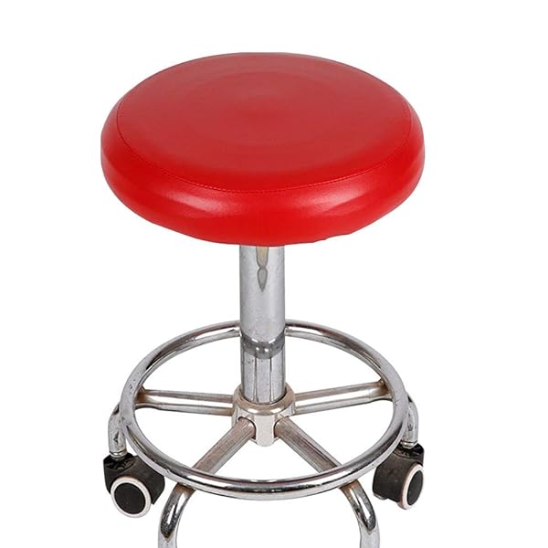 Denpetec Denpetec 12-Inch Round Waterproof PU Leather Stool Covers - Slip-Proof & Elastic Fit for Bar Stools - View 7 of 11
