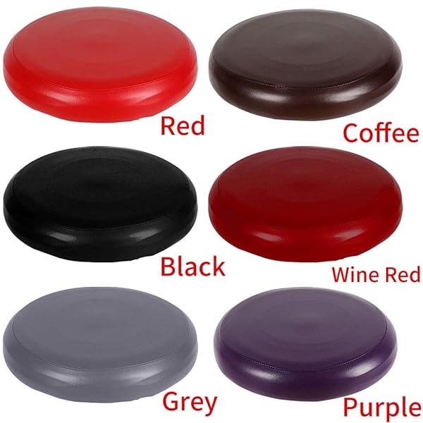 Denpetec Denpetec 12-Inch Round Waterproof PU Leather Stool Covers - Slip-Proof & Elastic Fit for Bar Stools - View 8 of 11