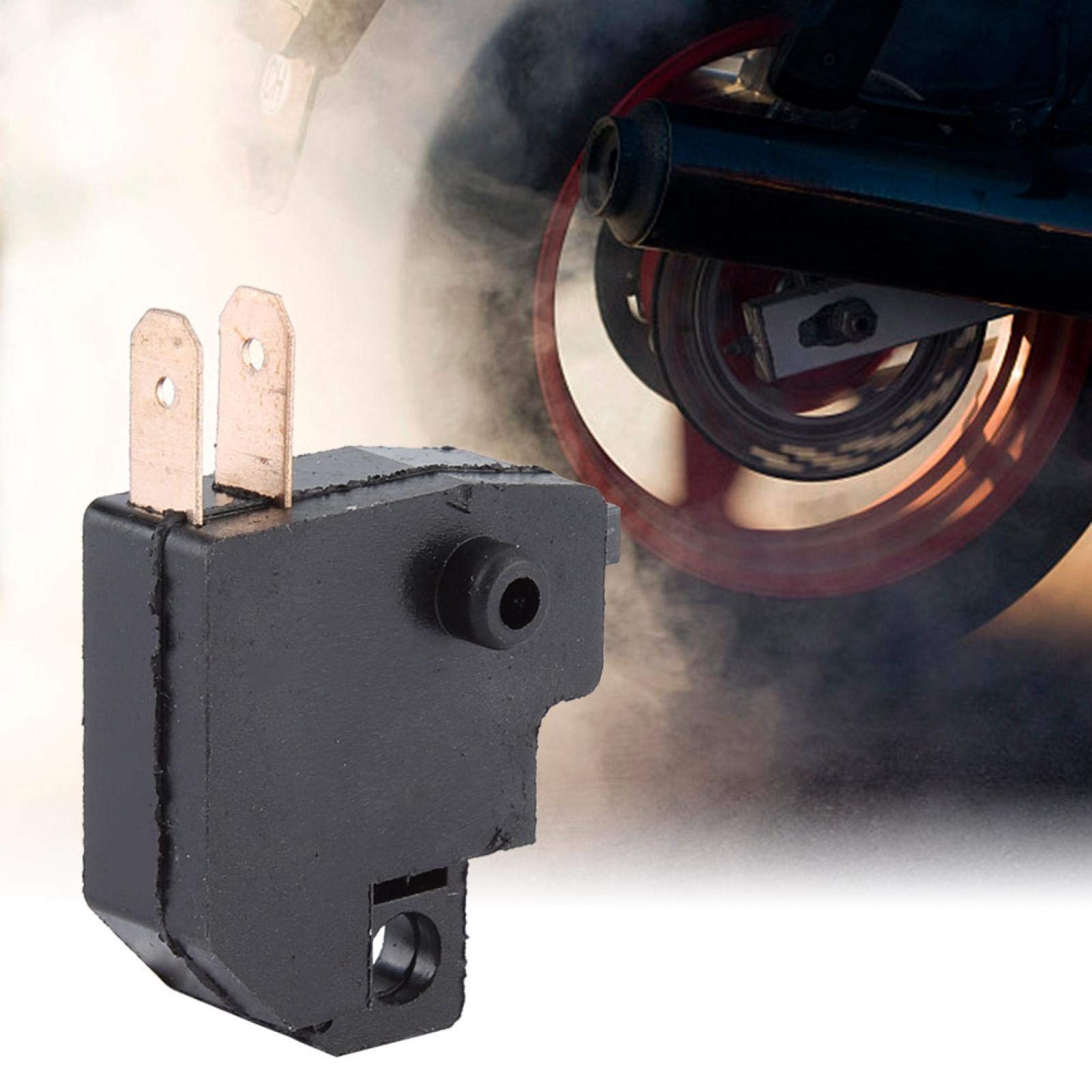 Aramox Brake Light Switch,Universal Motorcycle Right Brake Light Switch Black for for - View 2 of 7