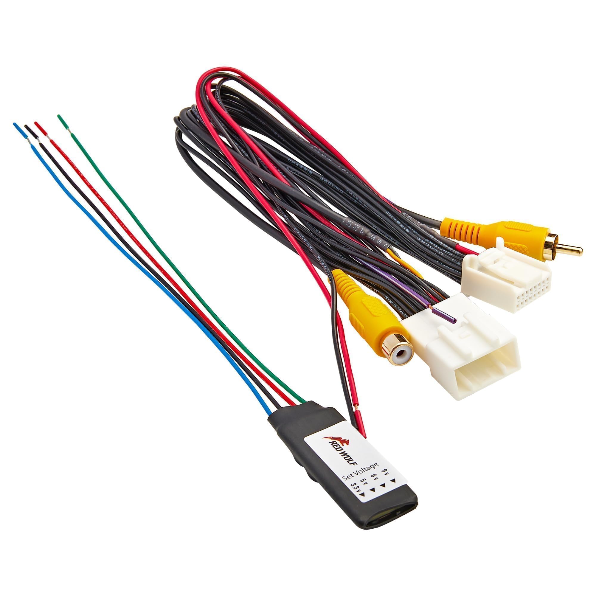 RED WOLF 16 Pin T-Harness for Aftermarket Radio Stereo Retain Factory OEM Reverse Camera for Select 2012-2013 Toyota Prius Camry, 2014-2015 Scion tC