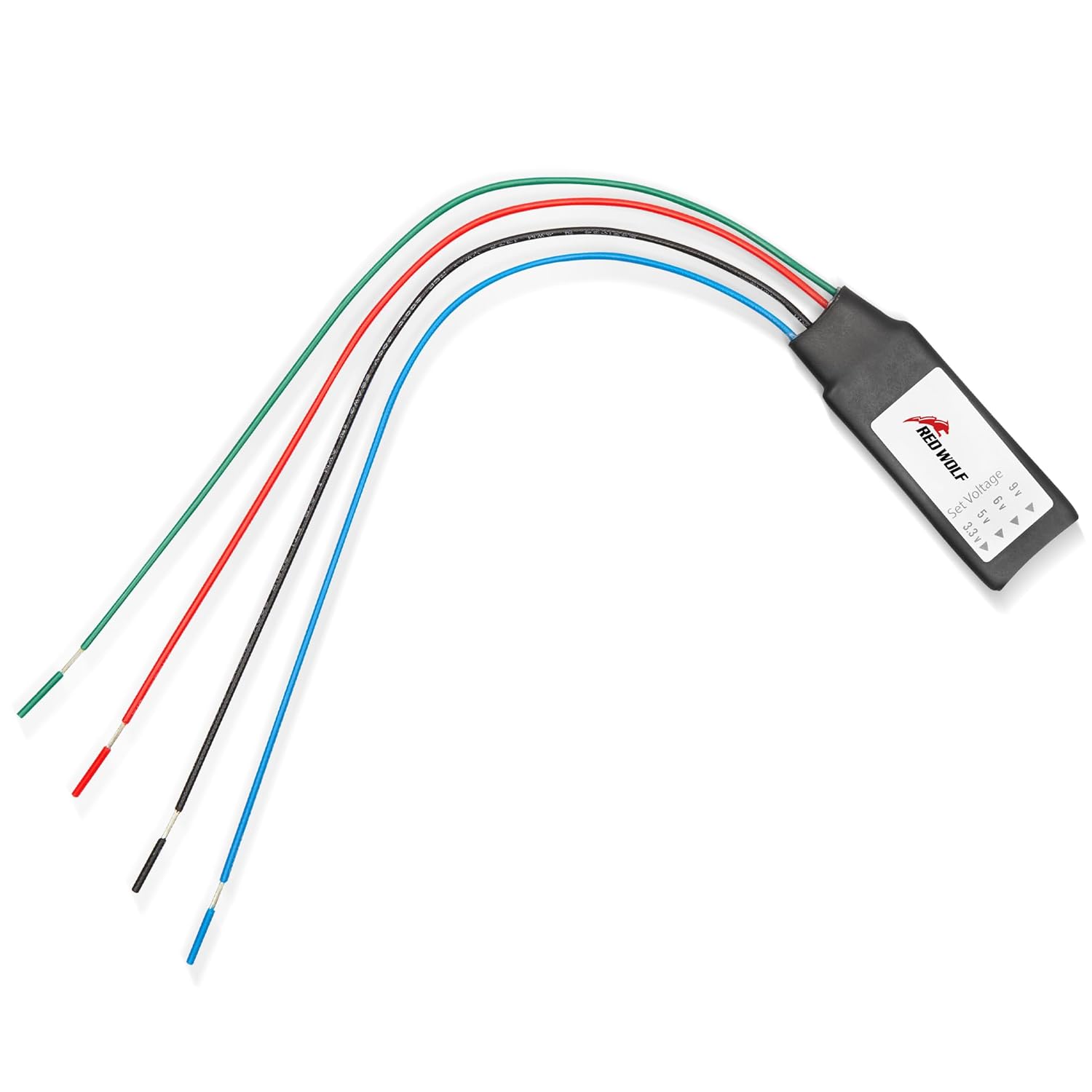 RED WOLF Voltage Regulator DC 12V to 3.3V 5V 6V 9V Step Down Converter Power Supply Voltage Adapter Adjust Direct Current for Vehicles Accessories