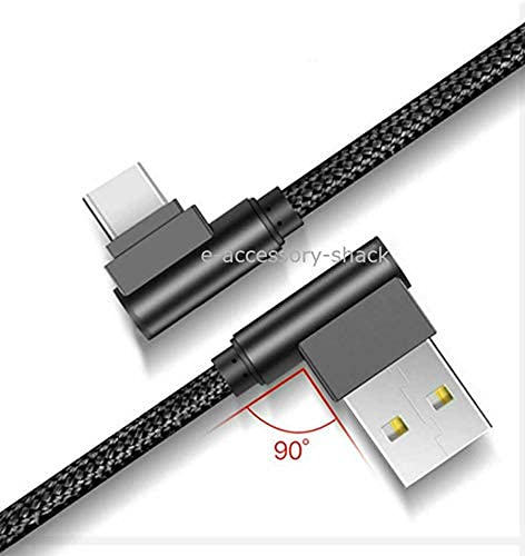 WYZE 3 Pack 6FT Right Angle Braided USB C Fast Charging Cable for Samsung Galaxy S8 S9 S10 S20 S21 Note 8 9 10 A20 A21 A50 A51 A70 A71 - View 3 of 6