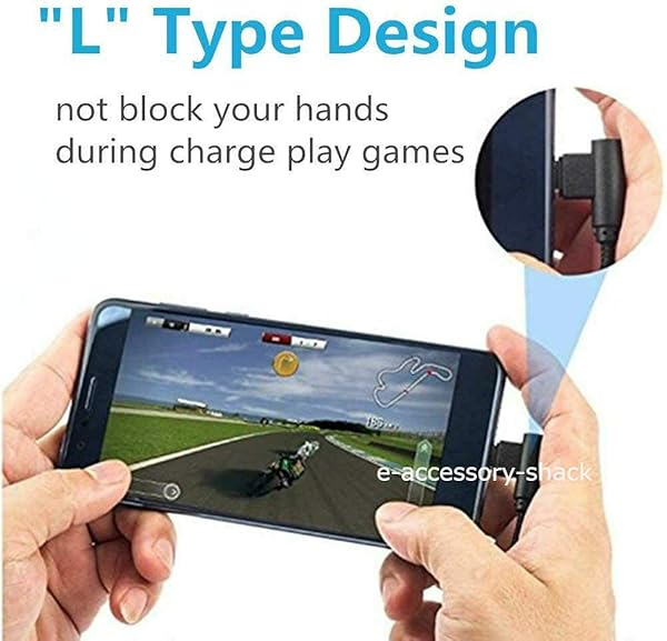 WYZE 3 Pack 6FT Right Angle Braided USB C Fast Charging Cable for Samsung Galaxy S8 S9 S10 S20 S21 Note 8 9 10 A20 A21 A50 A51 A70 A71 - View 4 of 6