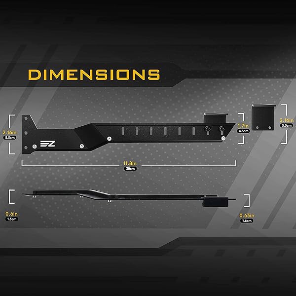 EZDIY-FAB EZDIY-FAB GPU Holder Brace with ARGB LED Support for RX6700 RTX3090 Video Card Sag Prevention and Stability - View 3 of 9