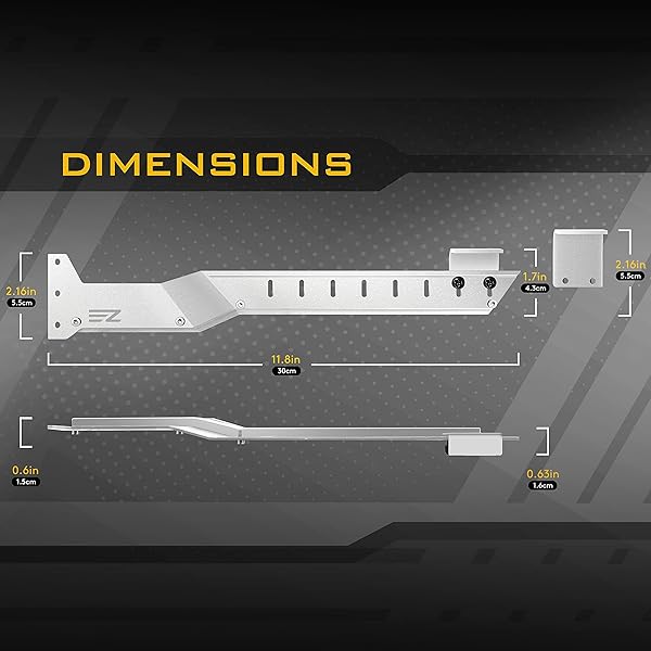 EZDIY-FAB EZDIY-FAB GPU Holder Brace for Graphics Card Support AMD6700 Nvidia 3090 Video Card Sag Prevention Bracket White - View 3 of 8