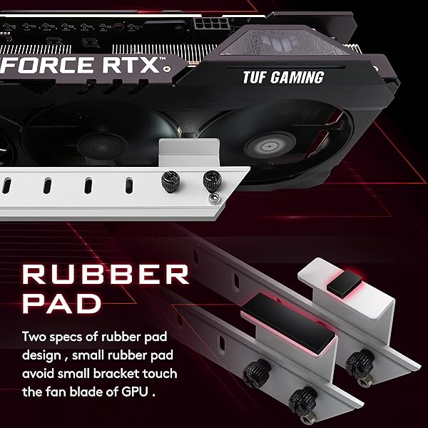 EZDIY-FAB EZDIY-FAB GPU Holder Brace for Graphics Card Support AMD6700 Nvidia 3090 Video Card Sag Prevention Bracket White - View 6 of 8