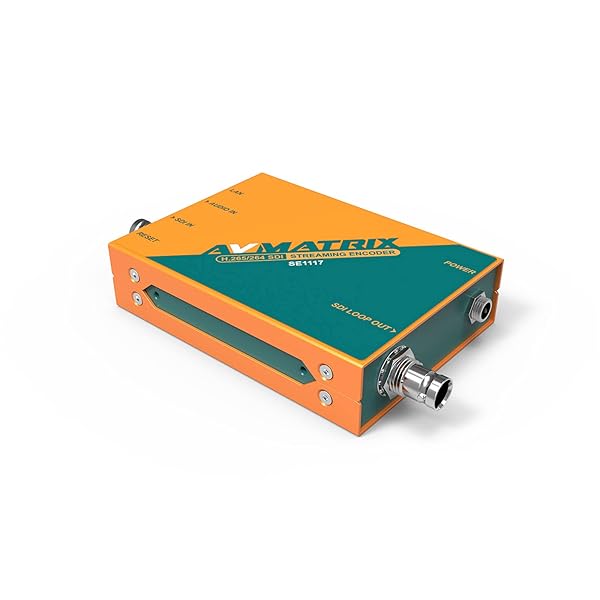 AVMATRIX AVMATRIX SE1117 SDI Streaming Encoder 1080p60hz Video Audio Streaming with Overlay Features and Image Mirroring Options - View 4 of 7