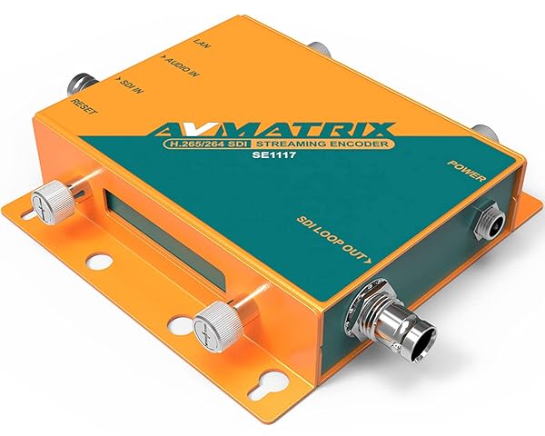 AVMATRIX AVMATRIX SE1117 SDI Streaming Encoder 1080p60hz Video Audio Streaming with Overlay Features and Image Mirroring Options - View 2 of 7
