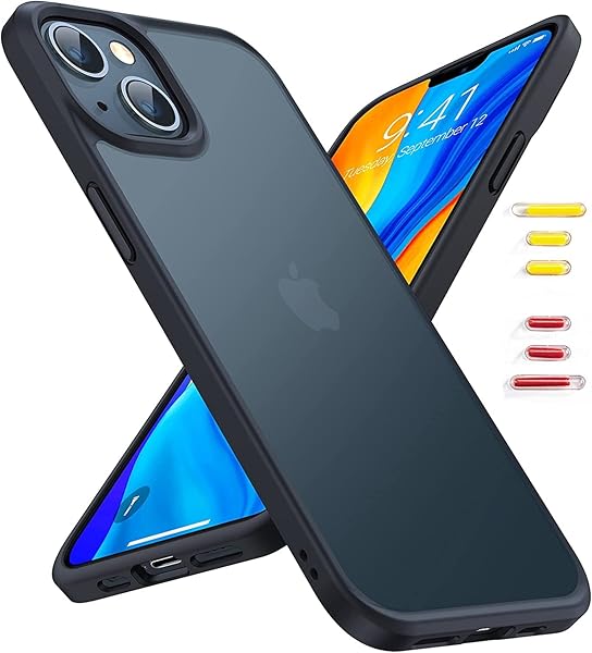 TORRAS iPhone 13 Mini Case: Shockproof, 10FT Military Drop Protection, Slim Matte Black Design