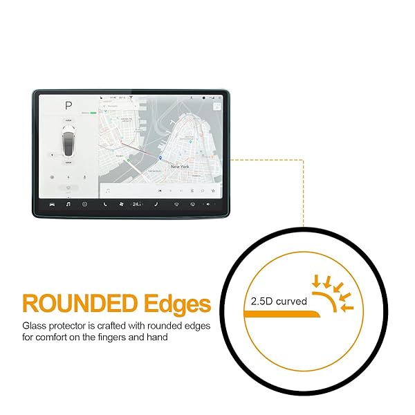 Supershieldz Supershieldz Tempered Glass Screen Protector for Tesla Model 3 and Model Y 15 inch Anti Scratch Bubble Free 033mm - View 4 of 6