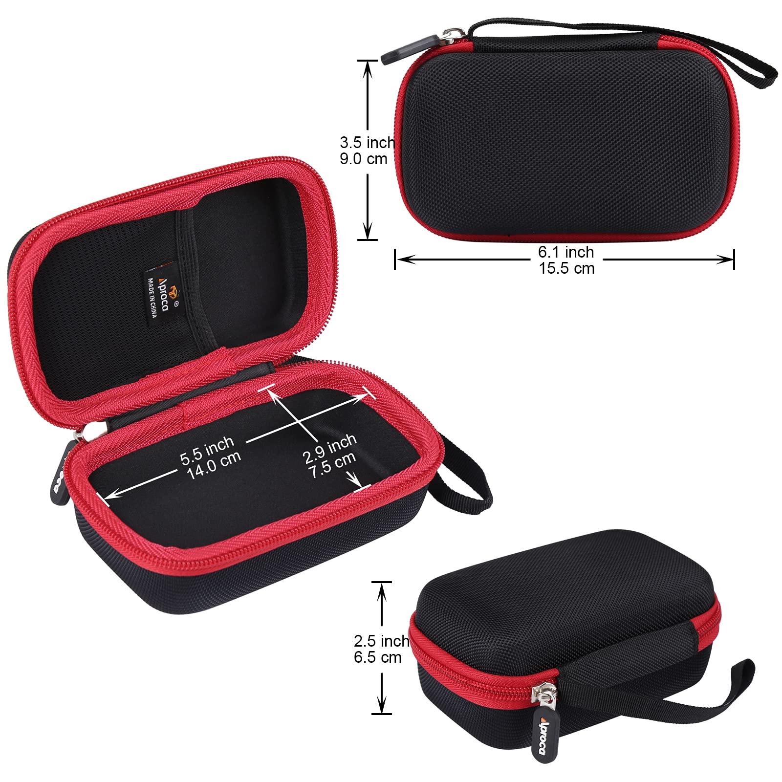 Aproca Aproca Portable Hard Storage Case for OM SYSTEM Tough TG-7 OLYMPUS Tough TG-6 Digital Camera and Accessories - View 6 of 8