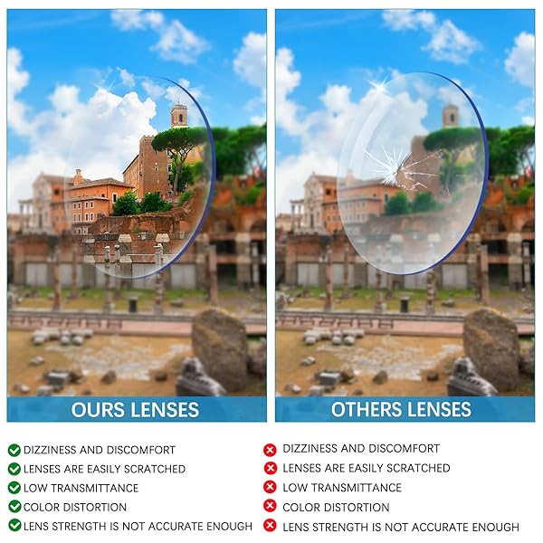 VIDEBLA VIDEBLA 5 Pack Computer Reading Glasses for Men and Women Anti Eyestrain Blue Light Blocking 5 Mix-2 3.00 Strength - View 6 of 8