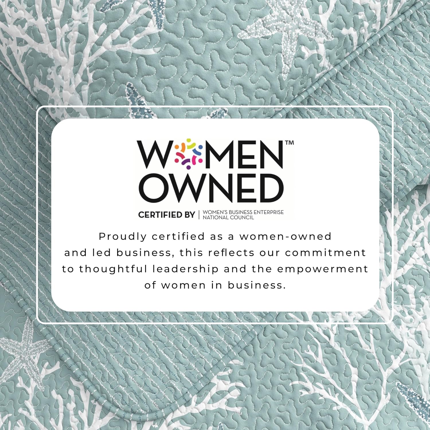 Great Bay Home Great Bay Home Fenwick Collection 3-Piece Coastal Beach Quilt Set Twin Ether Blue Soft Reversible All-Season Microfiber Bedspread - View 4 of 9