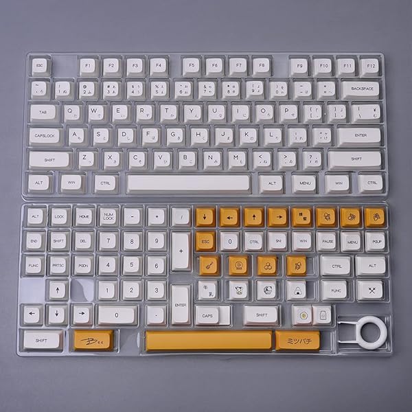 Sumgsn PBT Dye-Sub Honey Milk Keycaps Set 138 Keys XDA Profile for Mechanical Keyboards Cherry MX Switches - View 10 of 10