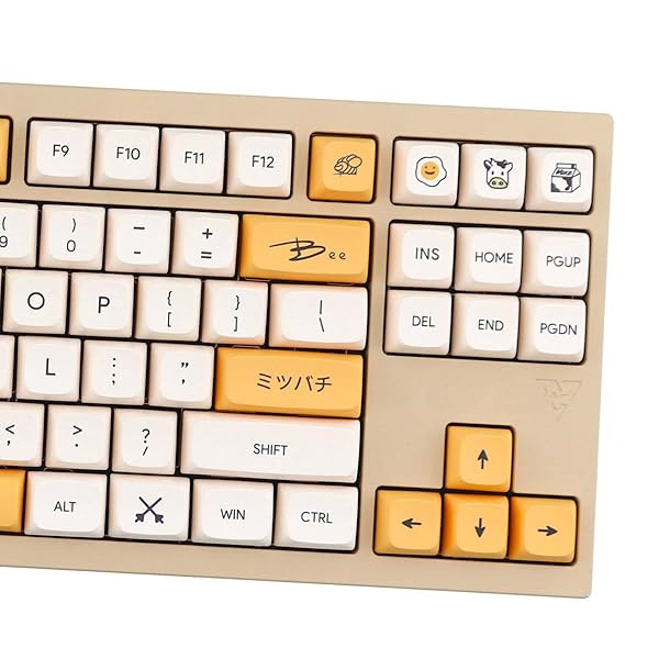 Sumgsn Honey Milk Keycaps 138 Keys PBT Dye-Sub XDA Profile Set for Cherry MX Switches Mechanical Keyboards - View 3 of 9